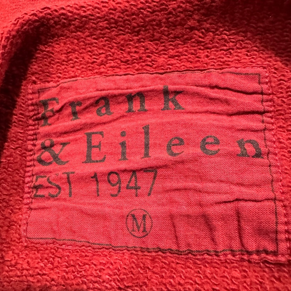 Frank & Eileen Isabelle Funnel Neck Dress Cranberry Red Fleece Midi Medium - Picture 4 of 7